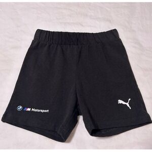 Puma BMW M Motorsport Toddler Shorts Black Athletic 2T Elastic Waistband